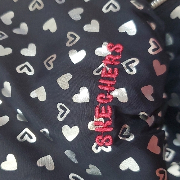 SKECHERS PUFFER JACKET W/ HEARTS. SZ 4 GIRLS. - Picture 9 of 9